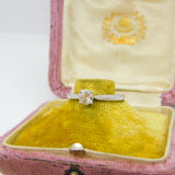18ct White Gold & 0.5ct Diamond Set Solitaire Engagement Ring Sheffield c2000