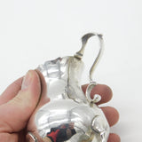 Early Georgian Sterling Silver Scrolled Foot Cream Jug Antique 1766 London