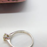 18ct White Gold & 0.5ct Diamond Set Solitaire Engagement Ring Sheffield c2000