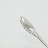 Victorian Dutch Sterling Silver Tea Strainer with Bowl Honey Bee Detail Antique