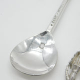 Set of Six Sterling Silver 'Tichborne Spoons' Historical Terminals Vintage 1979