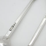 Set of Six Sterling Silver 'Tichborne Spoons' Historical Terminals Vintage 1979