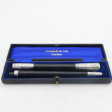 Victorian Boxed Sterling Silver & Ebony Conductor's Baton Antique 1926 London