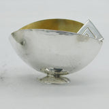 Pruden & Smith Sterling Silver Arts & Crafts Style Salt Cellars Vintage Sheffield