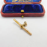 T-Bar Fob Pendant Charm or Finding 9ct Rose Gold Antique Victorian c1890