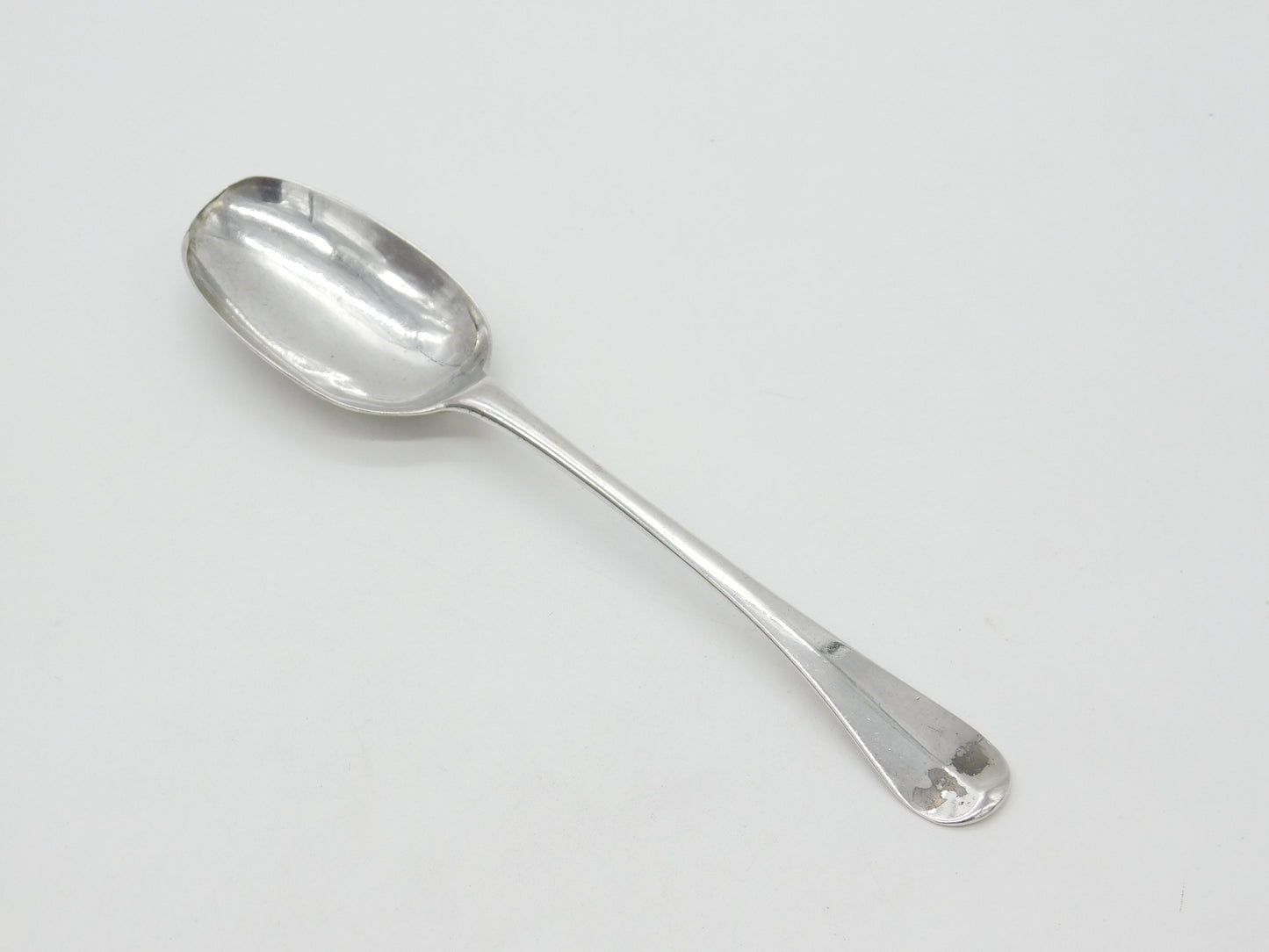 George I Britannia Silver Rat Tail Serving Spoon Antique 1717 London C. Jackson