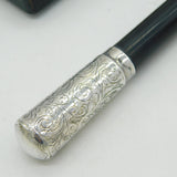 Victorian Boxed Sterling Silver & Ebony Conductor's Baton Antique 1926 London