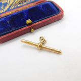 T-Bar Fob Pendant Charm or Finding 9ct Rose Gold Antique Victorian c1890