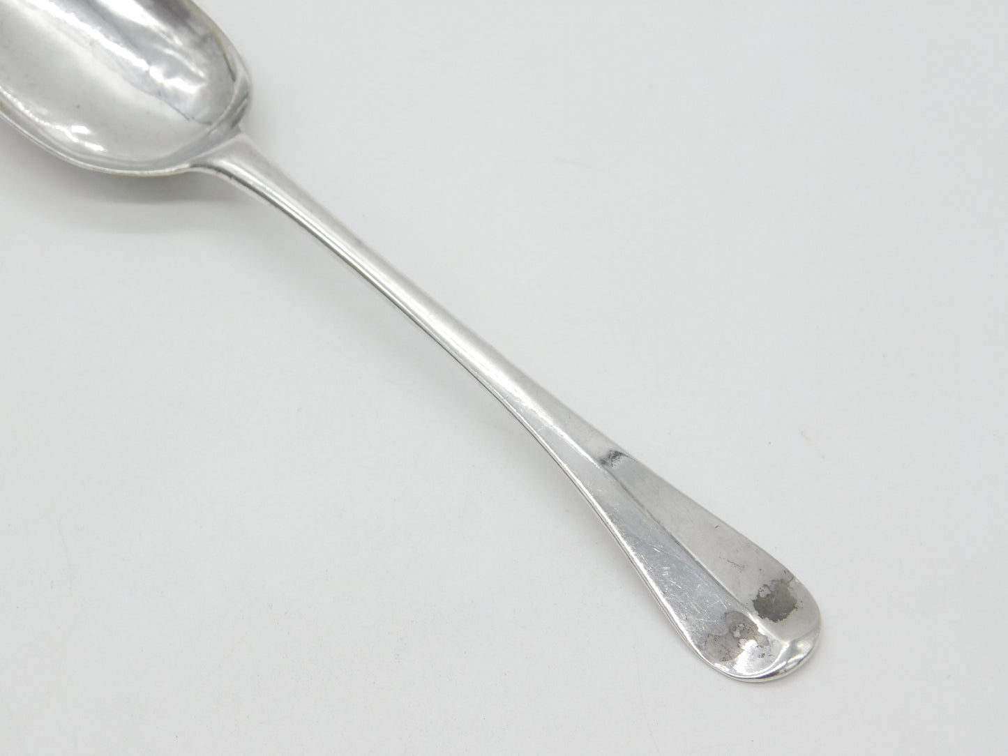 George I Britannia Silver Rat Tail Serving Spoon Antique 1717 London C. Jackson