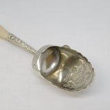 Victorian Sterling Silver & Mother of Pearl Sugar Shovel Spoon Antique 1901 Birmingham