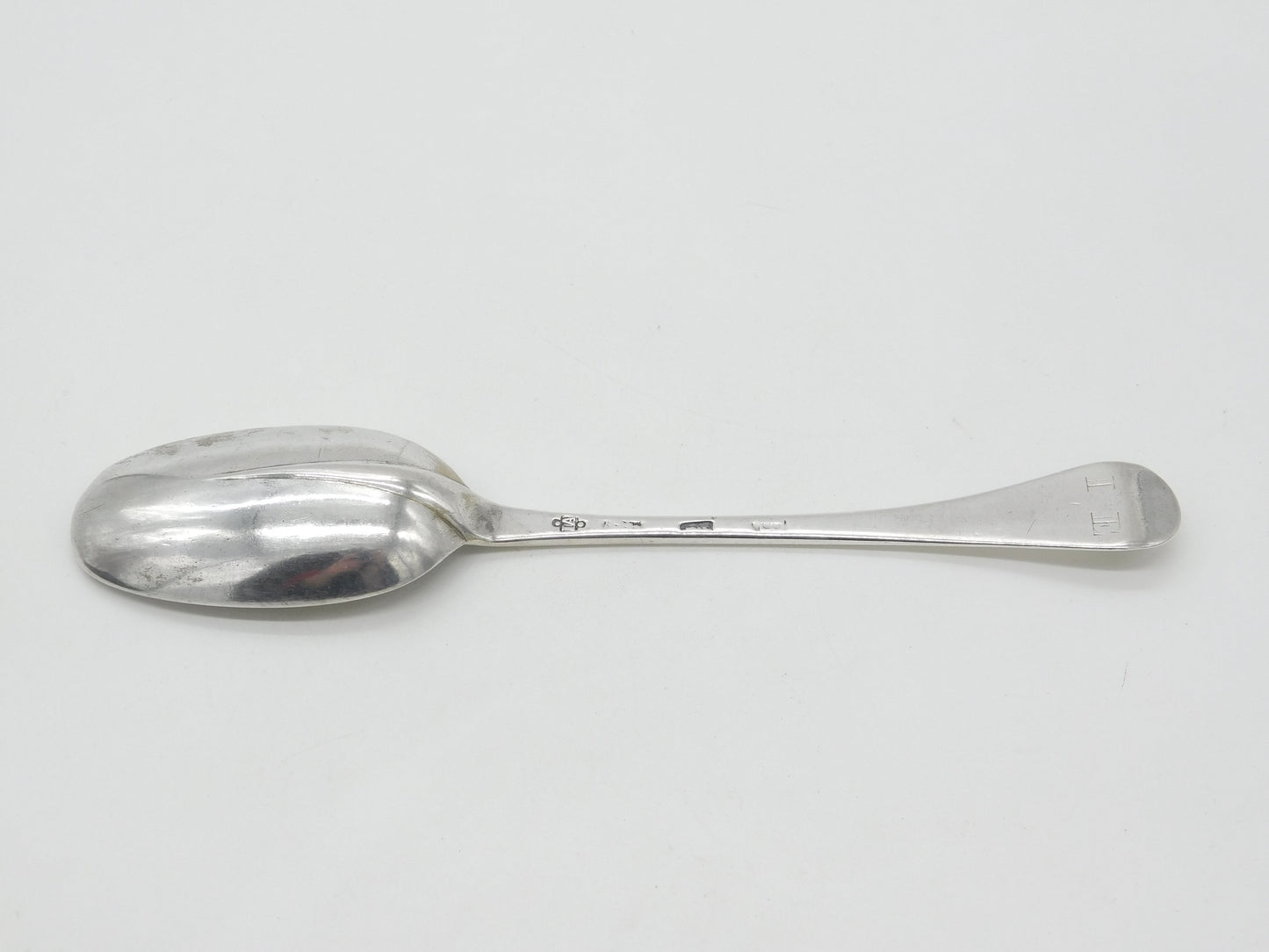 George I Britannia Silver Rat Tail Serving Spoon Antique 1717 London C. Jackson