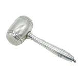 Edwardian Sterling Silver Novelty Auctioneer's Gavel Baby Rattle Antique c1910