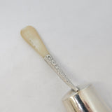 Victorian Sterling Silver & Mother of Pearl Sugar Shovel Spoon Antique 1901 Birmingham