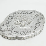Edwardian Sterling Silver Reynolds Angels Calling Card Tray Antique 1903 Birmingham
