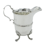 Victorian Sterling Silver Lion Mask Scrolled Cream Jug Antique 1901 London