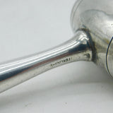 Edwardian Sterling Silver Novelty Auctioneer's Gavel Baby Rattle Antique c1910