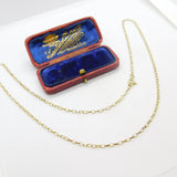 9ct Yellow Gold Chain Necklace Cable Link 56.0cm / 22" Vintage c1980