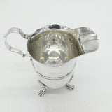 Victorian Sterling Silver Lion Mask Scrolled Cream Jug Antique 1901 London