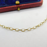 9ct Yellow Gold Chain Necklace Cable Link 56.0cm / 22" Vintage c1980
