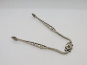 George I Sterling Silver Sprung-arm Sugar Tongs Antique c1720 Samuel Hitchcock