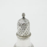 Early Georgian Sterling Silver Muffineer Sugar Caster 1769 London Robert Peaston