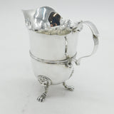 Victorian Sterling Silver Lion Mask Scrolled Cream Jug Antique 1901 London