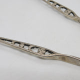 George I Sterling Silver Sprung-arm Sugar Tongs Antique c1720 Samuel Hitchcock