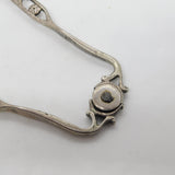 George I Sterling Silver Sprung-arm Sugar Tongs Antique c1720 Samuel Hitchcock