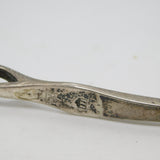 George I Sterling Silver Sprung-arm Sugar Tongs Antique c1720 Samuel Hitchcock