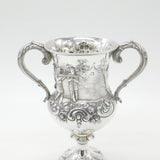 Large Victorian Sterling Silver Military Rifle Shooting Sporting Trophy 1860 London Antique