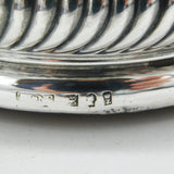 George III Sterling Silver Heraldic Crest Bottle Coaster Antique 1796 Sheffield