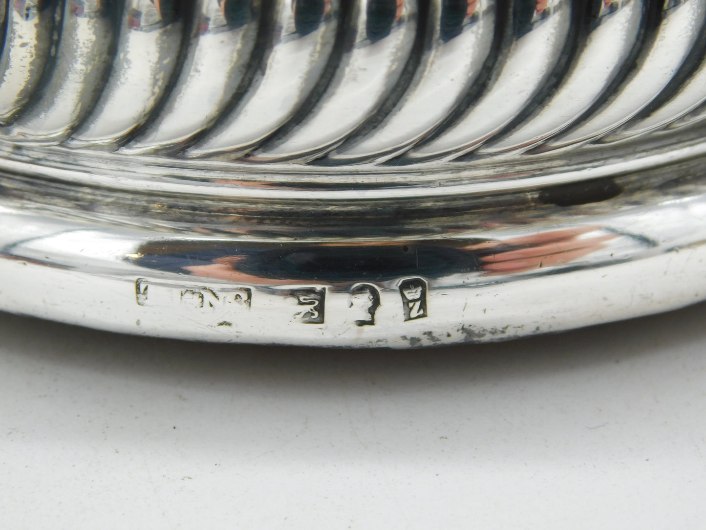 George III Sterling Silver Heraldic Crest Bottle Coaster Antique 1796 Sheffield