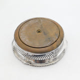 George III Sterling Silver Heraldic Crest Bottle Coaster Antique 1796 Sheffield
