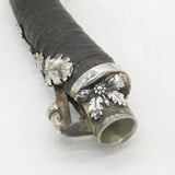 19th Century French .900 Silver Mounted Horn Cigar Cutter Antique c1860s