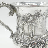Large Victorian Sterling Silver Military Rifle Shooting Sporting Trophy 1860 London Antique