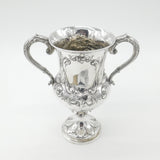 Large Victorian Sterling Silver Military Rifle Shooting Sporting Trophy 1860 London Antique