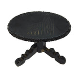 Victorian Whitby Jet Novelty 'Whitby Abbey' Miniature Table Antique c1860 AF