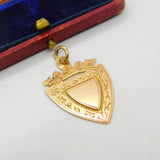 Victorian 9ct Rose Gold Regal Form Sporting Fob Medal 1890 Birmingham Antique