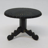 Victorian Whitby Jet Novelty 'Whitby Abbey' Miniature Table Antique c1860 AF