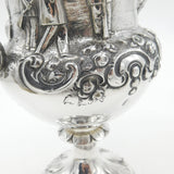 Large Victorian Sterling Silver Military Rifle Shooting Sporting Trophy 1860 London Antique