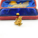 9ct Yellow Gold Little Sparrow Bird Charm or Pendant Vintage c1970