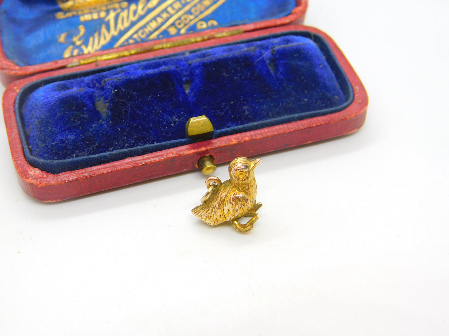 9ct Yellow Gold Little Sparrow Bird Charm or Pendant Vintage c1970