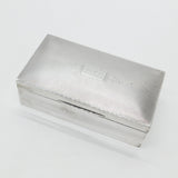 Mappin & Webb Sterling Silver Engine Turned Double Cigarette Box Antique 1937