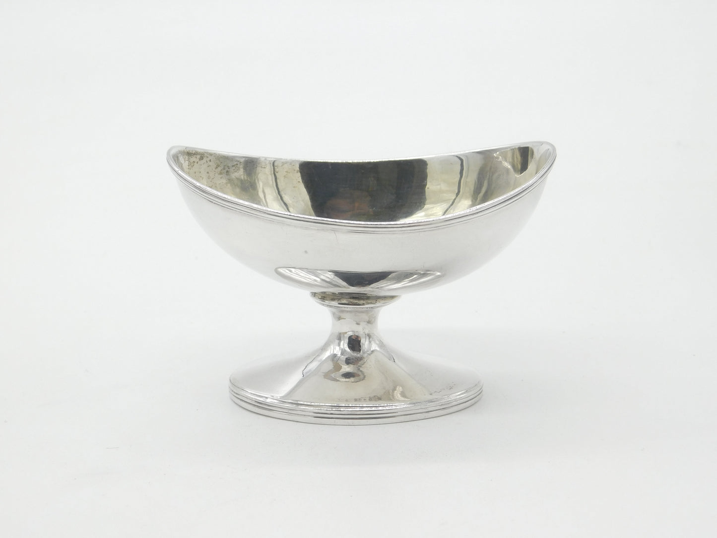 Georgian Sterling Silver Pedestal Salt Cellar 1800 London Antique John Emes