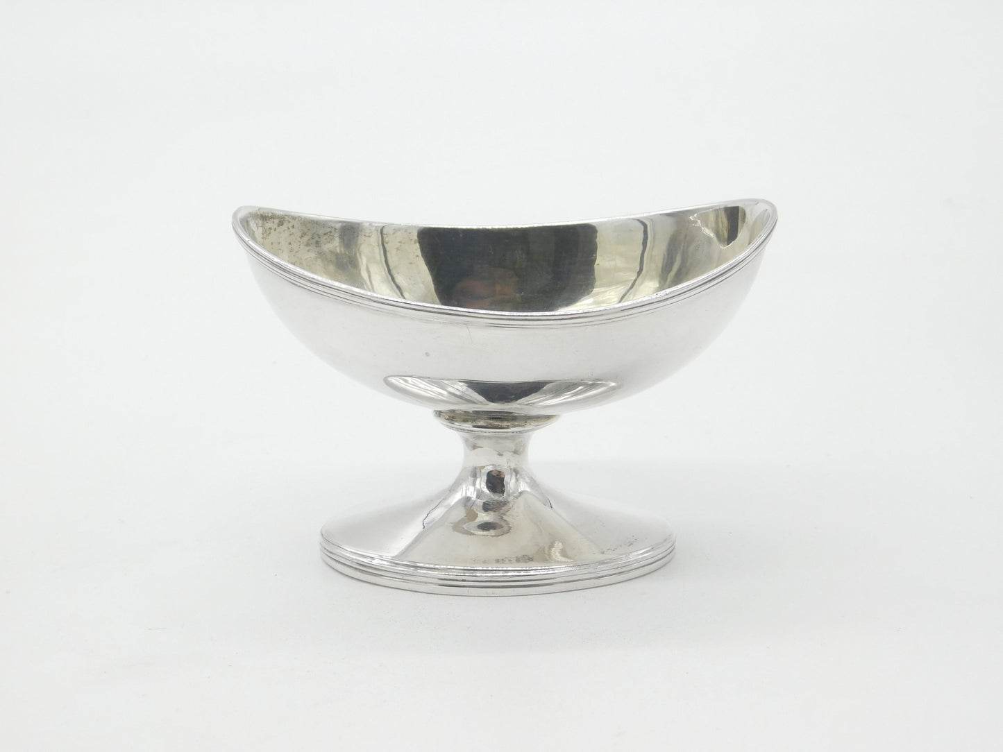 Georgian Sterling Silver Pedestal Salt Cellar 1800 London Antique John Emes