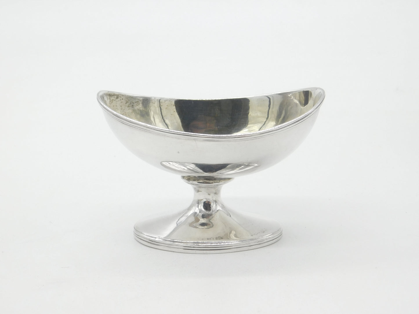 Georgian Sterling Silver Pedestal Salt Cellar 1800 London Antique John Emes