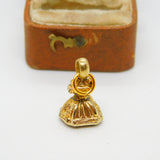 Victorian 9ct Gold Cased Bloodstone Set Shield Fob Seal Pendant c1880 Antique