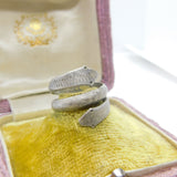 Ancient Roman Silver Double Serpent Ring circa 2nd Century Detecting Egyptian
