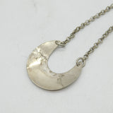 George II Sterling Silver Crescent Form Sherry Decanter Label Antique c1755
