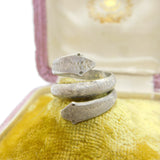Ancient Roman Silver Double Serpent Ring circa 2nd Century Detecting Egyptian